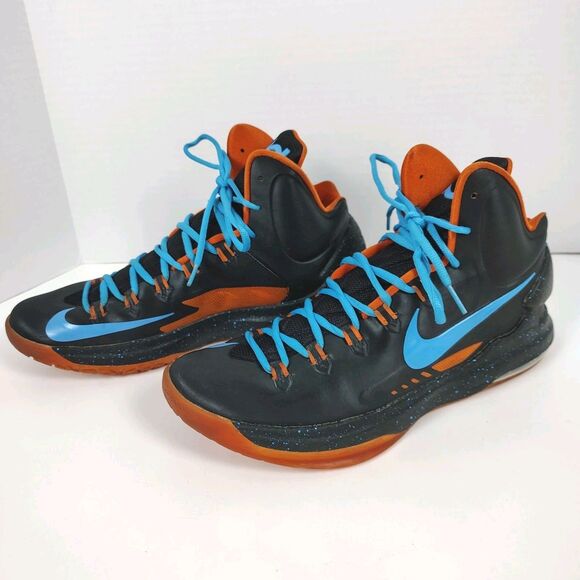 Custom 🔥 Nike KD 8 Speckled Nikeid OKC Edition 2015 Black Orange Blue Sz 11.5 - Picture 1 of 12